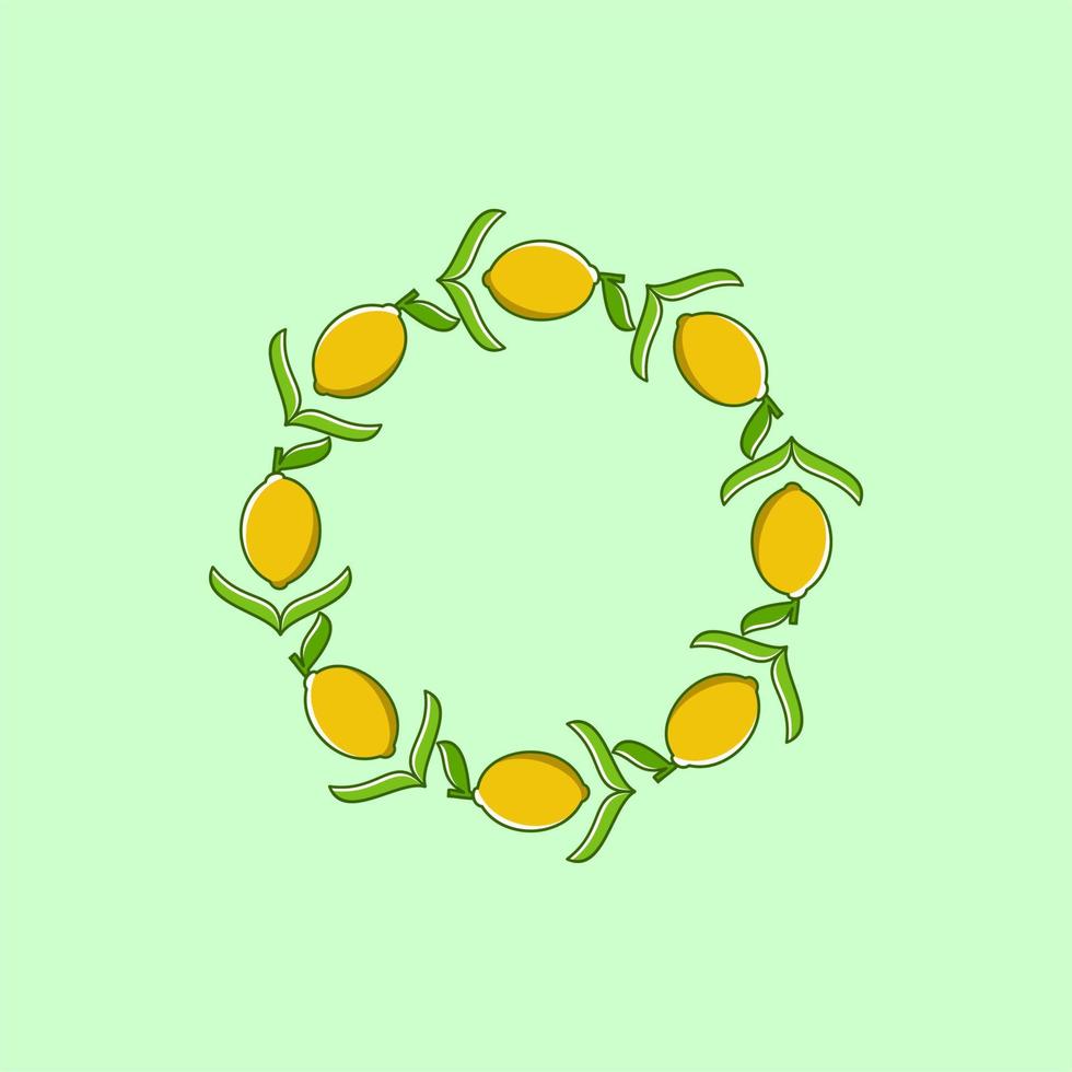 citron- ornament logotyp vektor