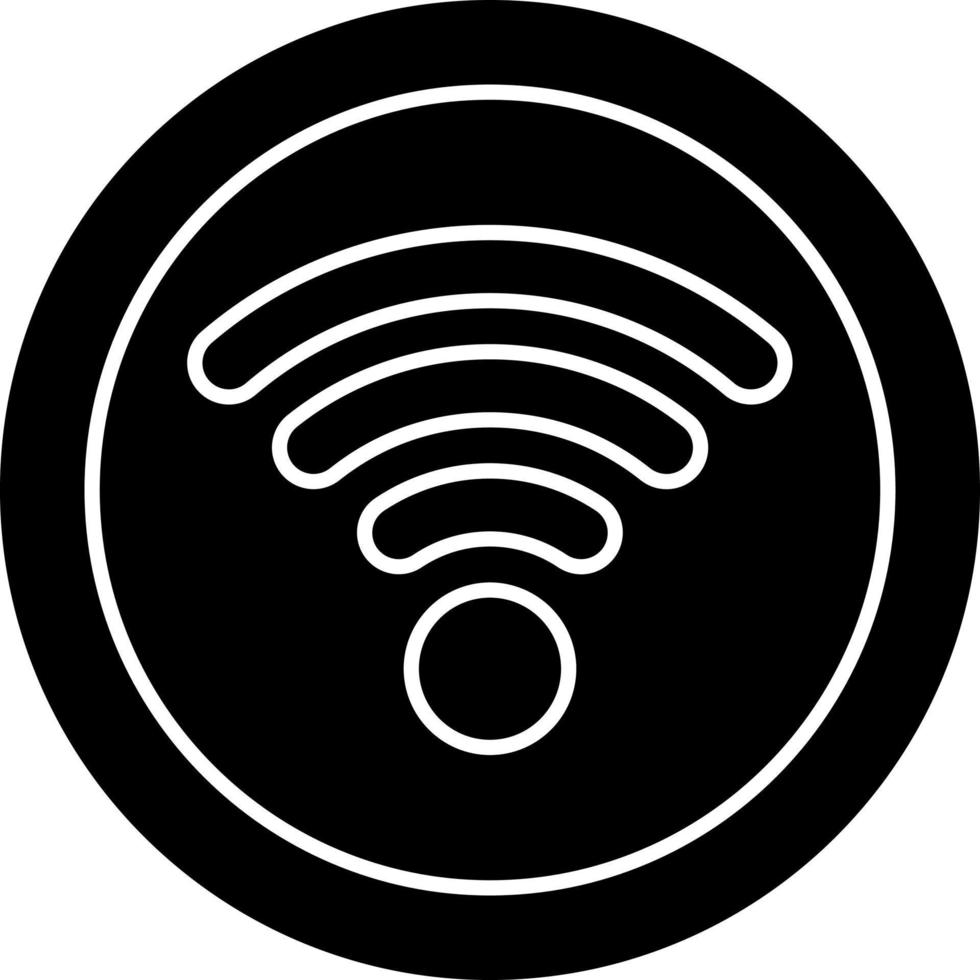 Wifi-Signal-Vektor-Icon-Design vektor