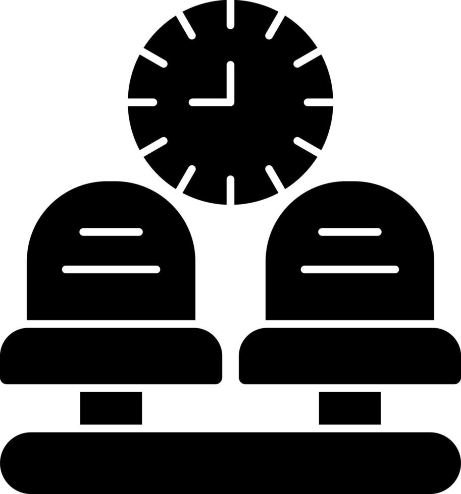 Wartezimmer-Vektor-Icon-Design vektor