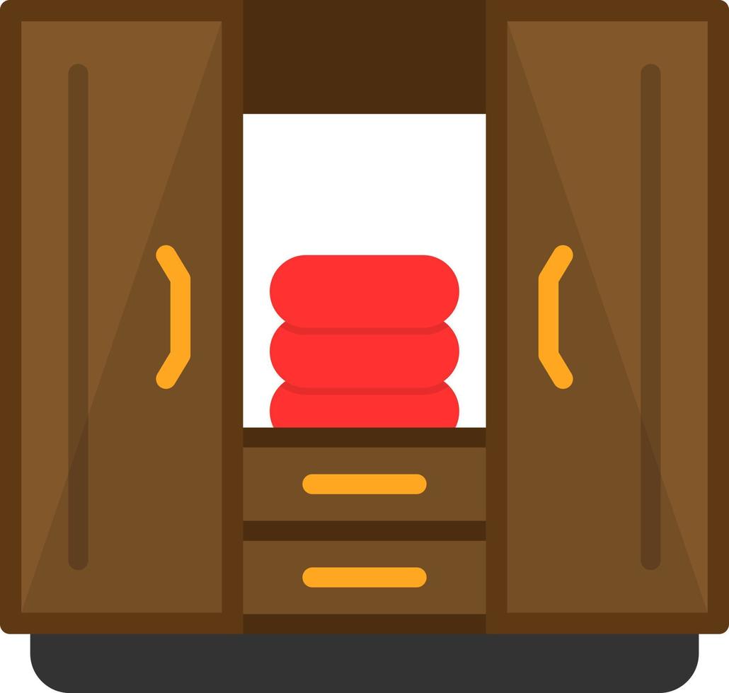 Kleiderschrank-Vektor-Icon-Design vektor