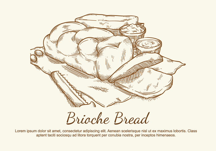 Brioche-Vektor-Illustration vektor