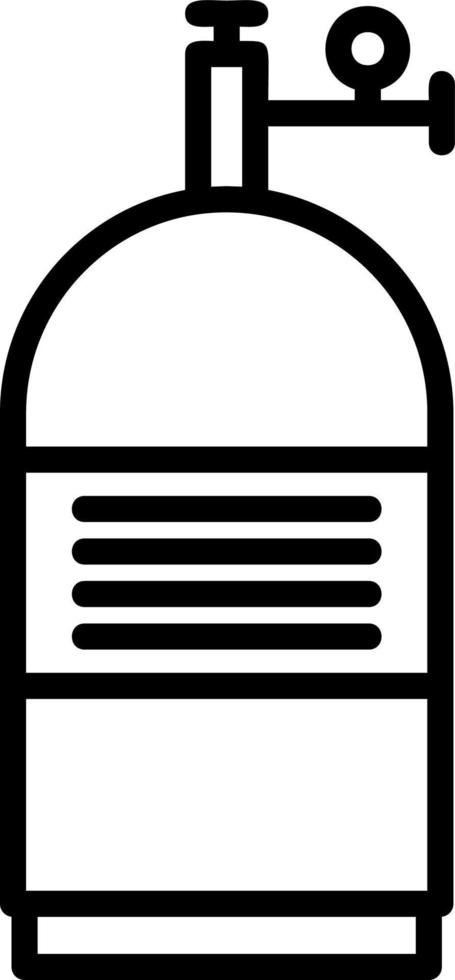 Sauerstofftank-Vektor-Icon-Design vektor