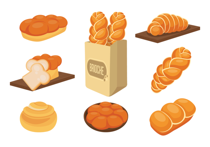 Brioche Ikoner Vector