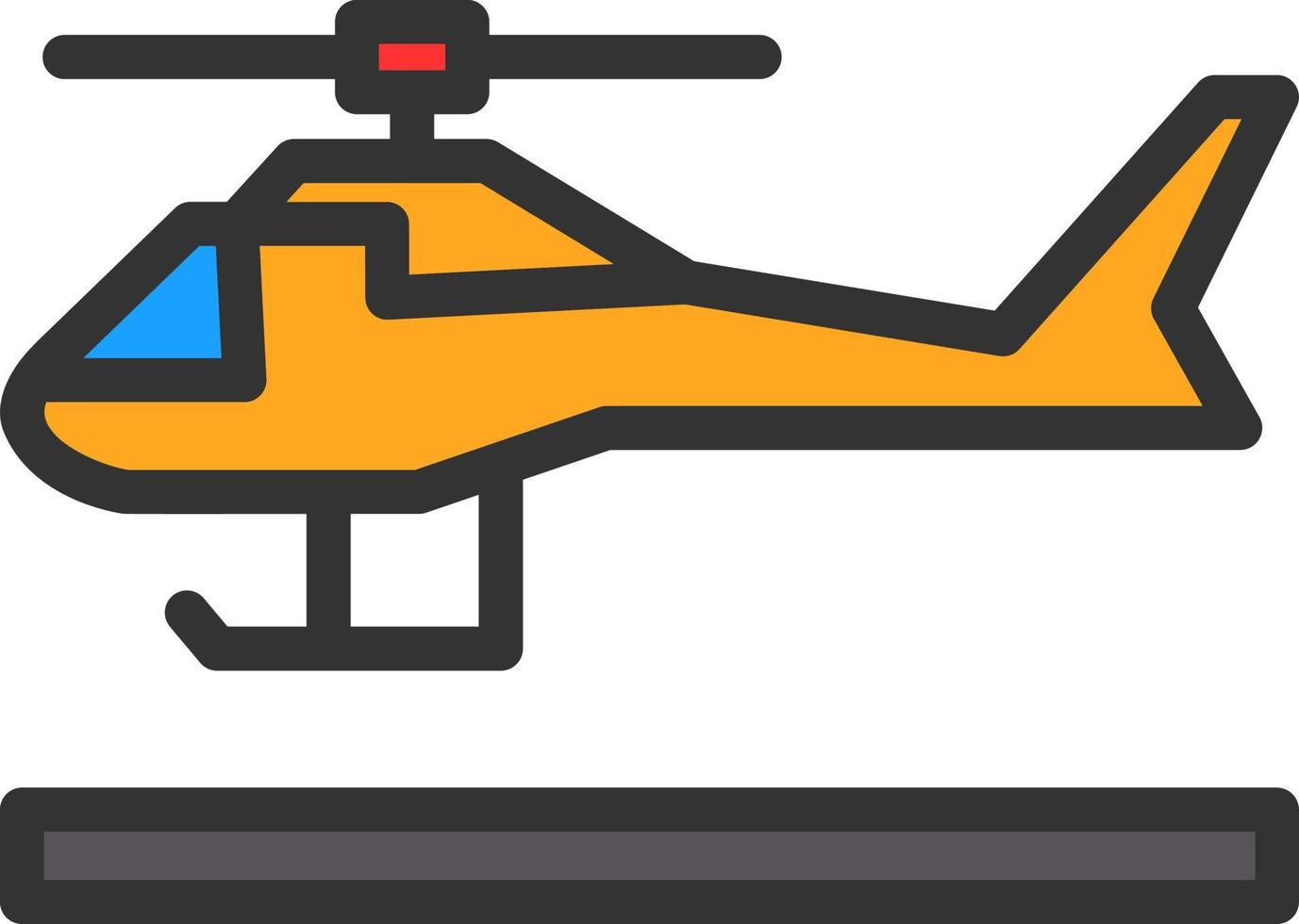 Hubschrauber-Vektor-Icon-Design vektor