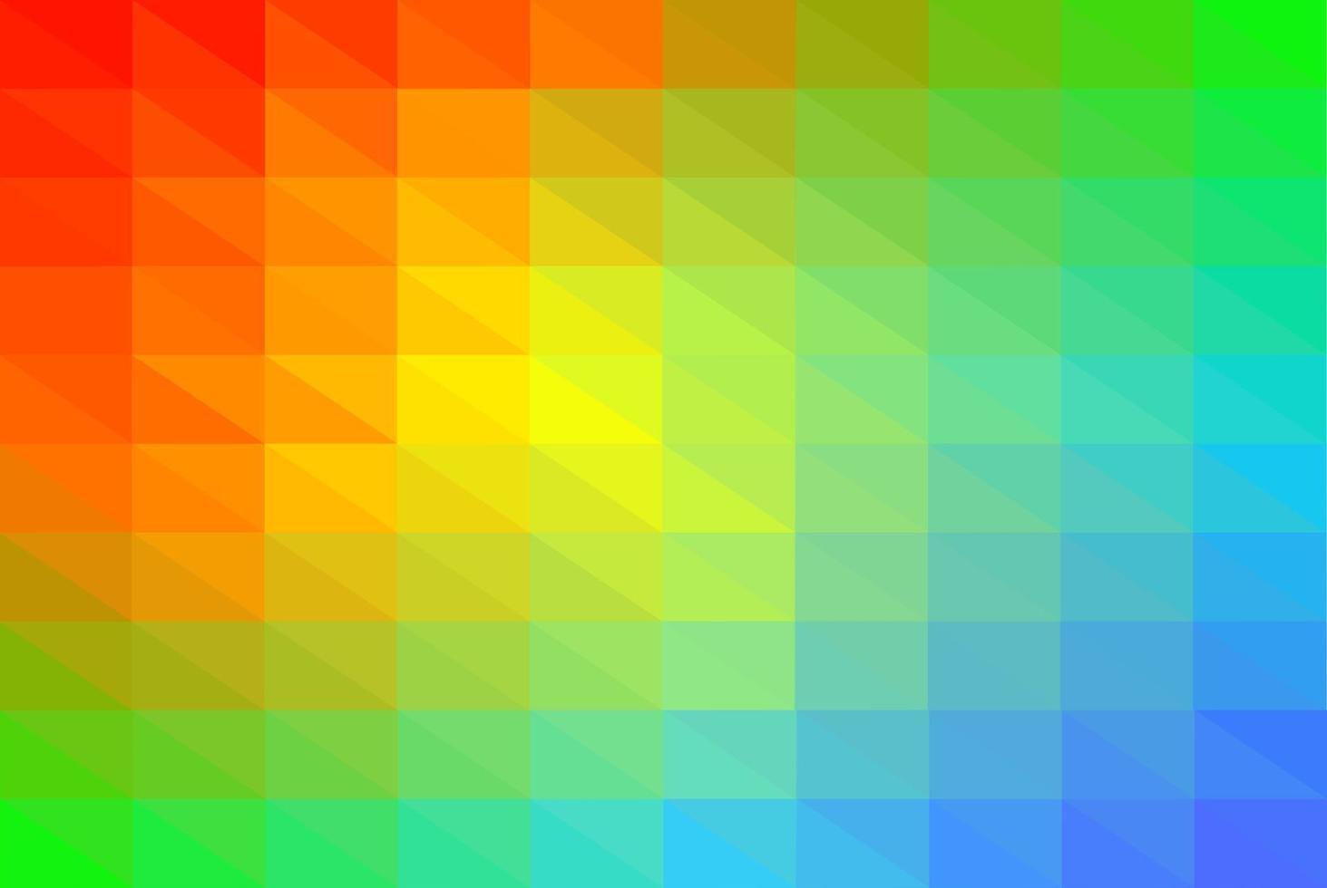 Der dominante Mesh-Hintergrund ist Regenbogenfarbe. Mesh-Hintergrund mit bunten Dreiecken. vektor