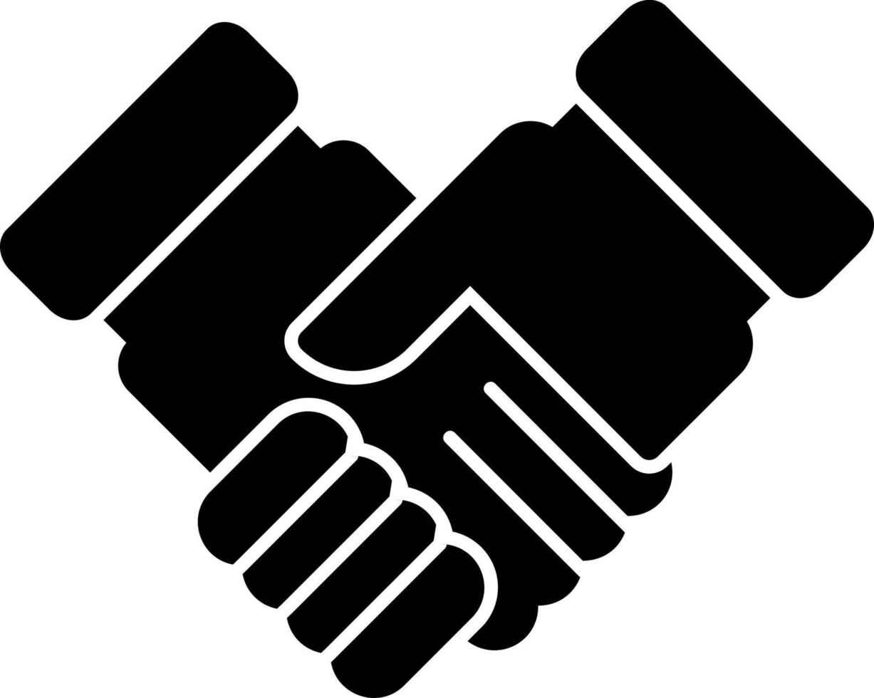 Handshake-Vektor-Icon-Design vektor