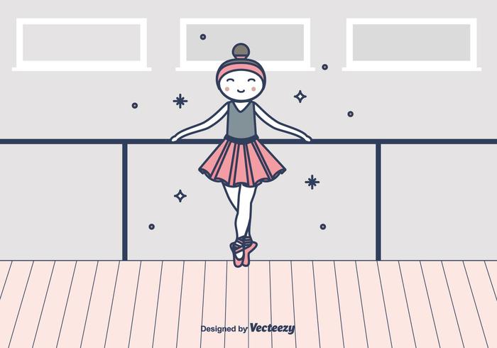 Ballerina-Vektor-Illustration vektor