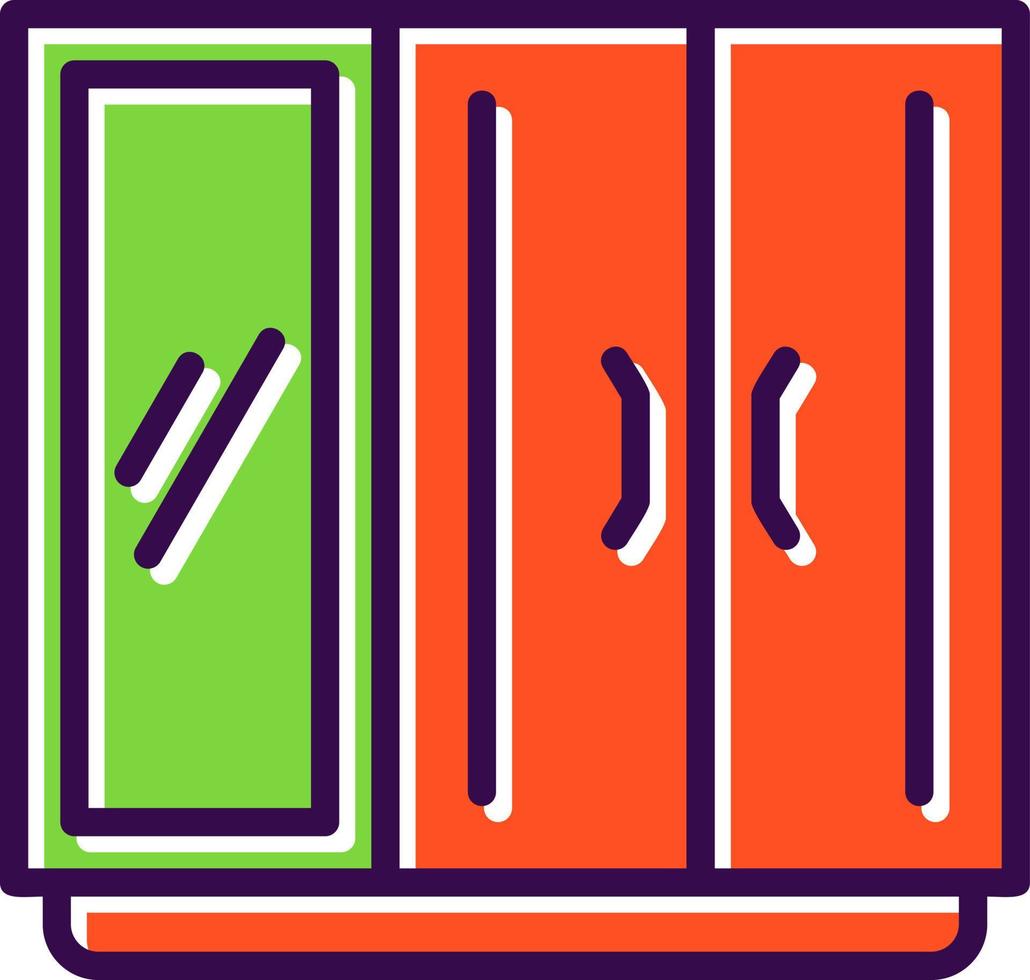 Kleiderschrank-Vektor-Icon-Design vektor