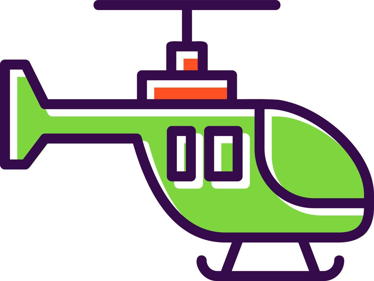 Hubschrauber-Vektor-Icon-Design vektor