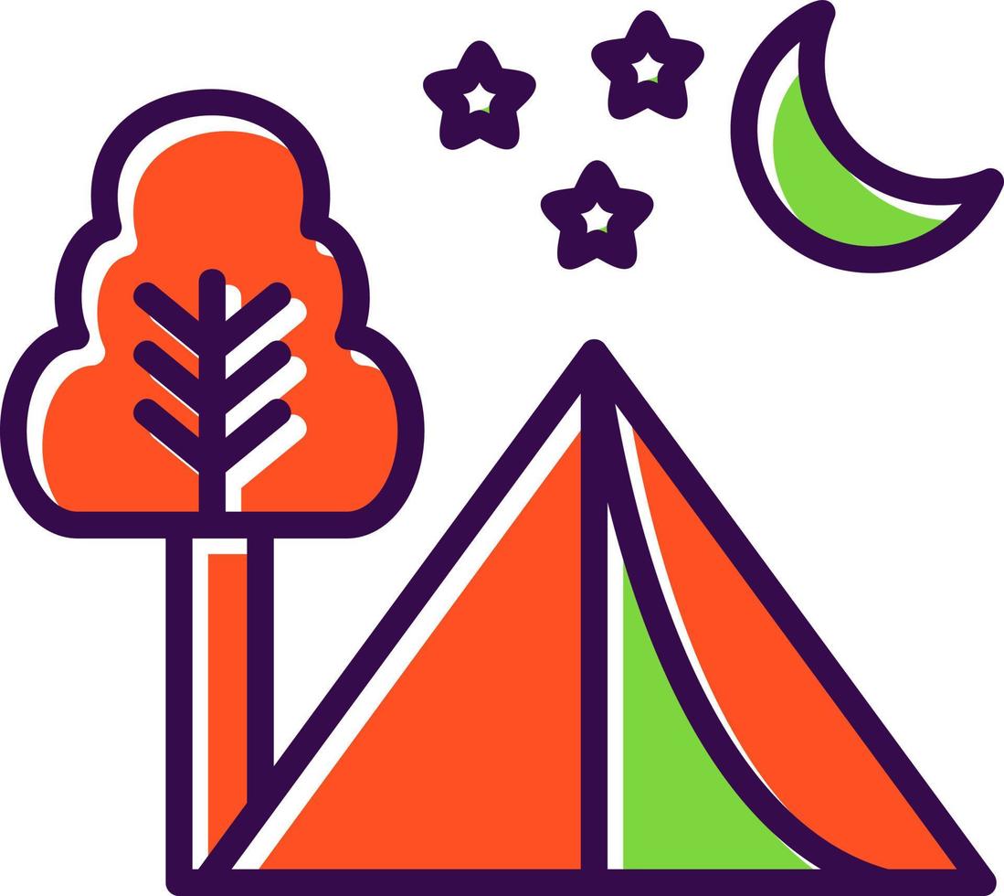 Camping-Vektor-Icon-Design vektor