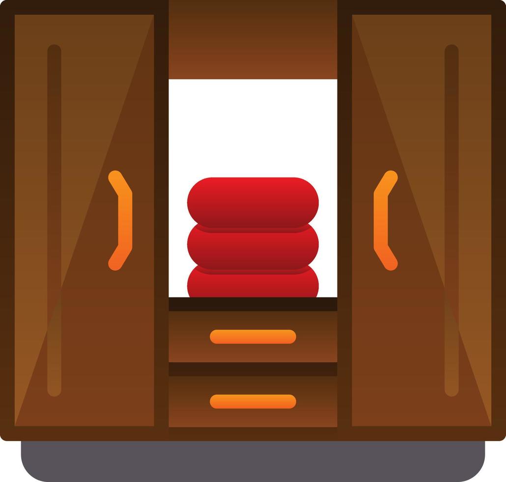 Kleiderschrank-Vektor-Icon-Design vektor