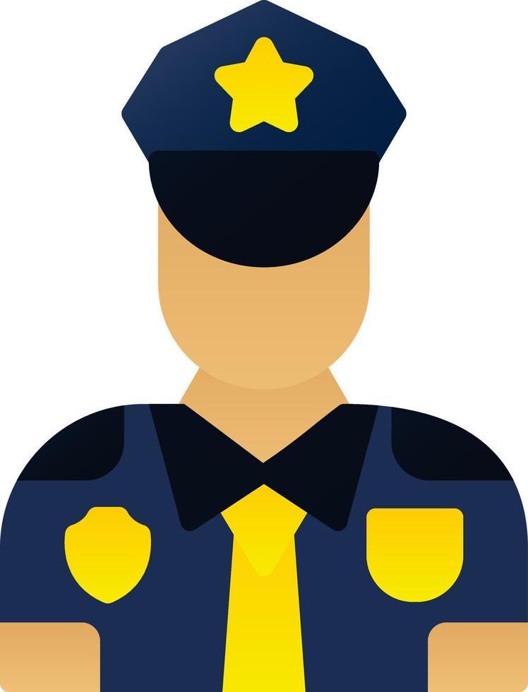 polis officer vektor ikon design