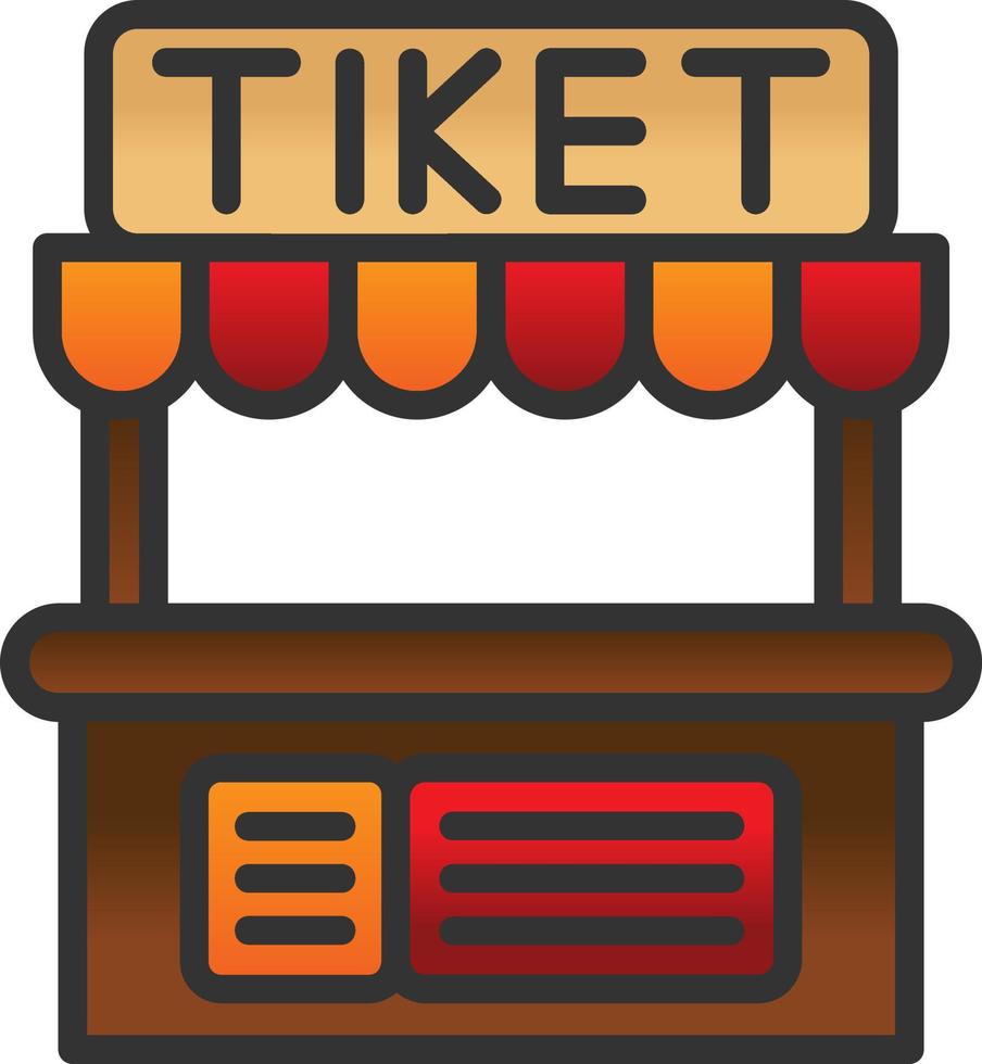 Ticket Office-Vektor-Icon-Design vektor