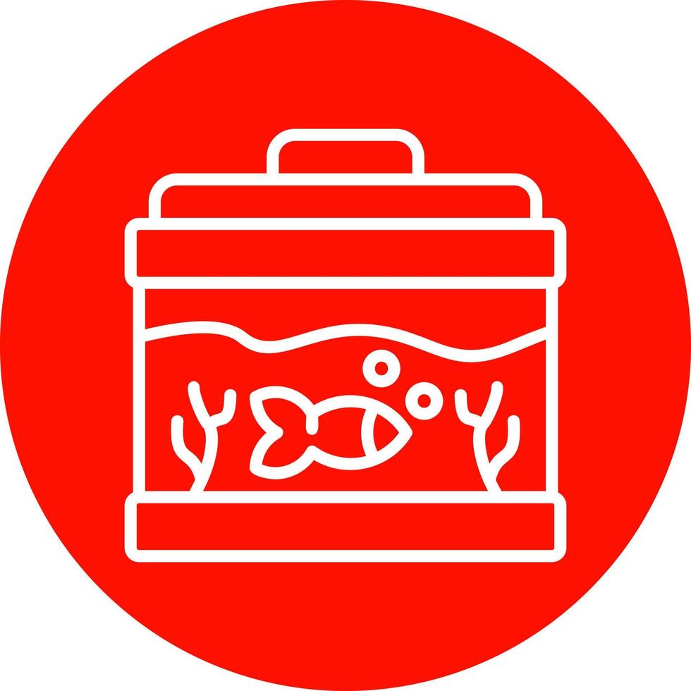 Aquarium-Vektor-Icon-Design vektor