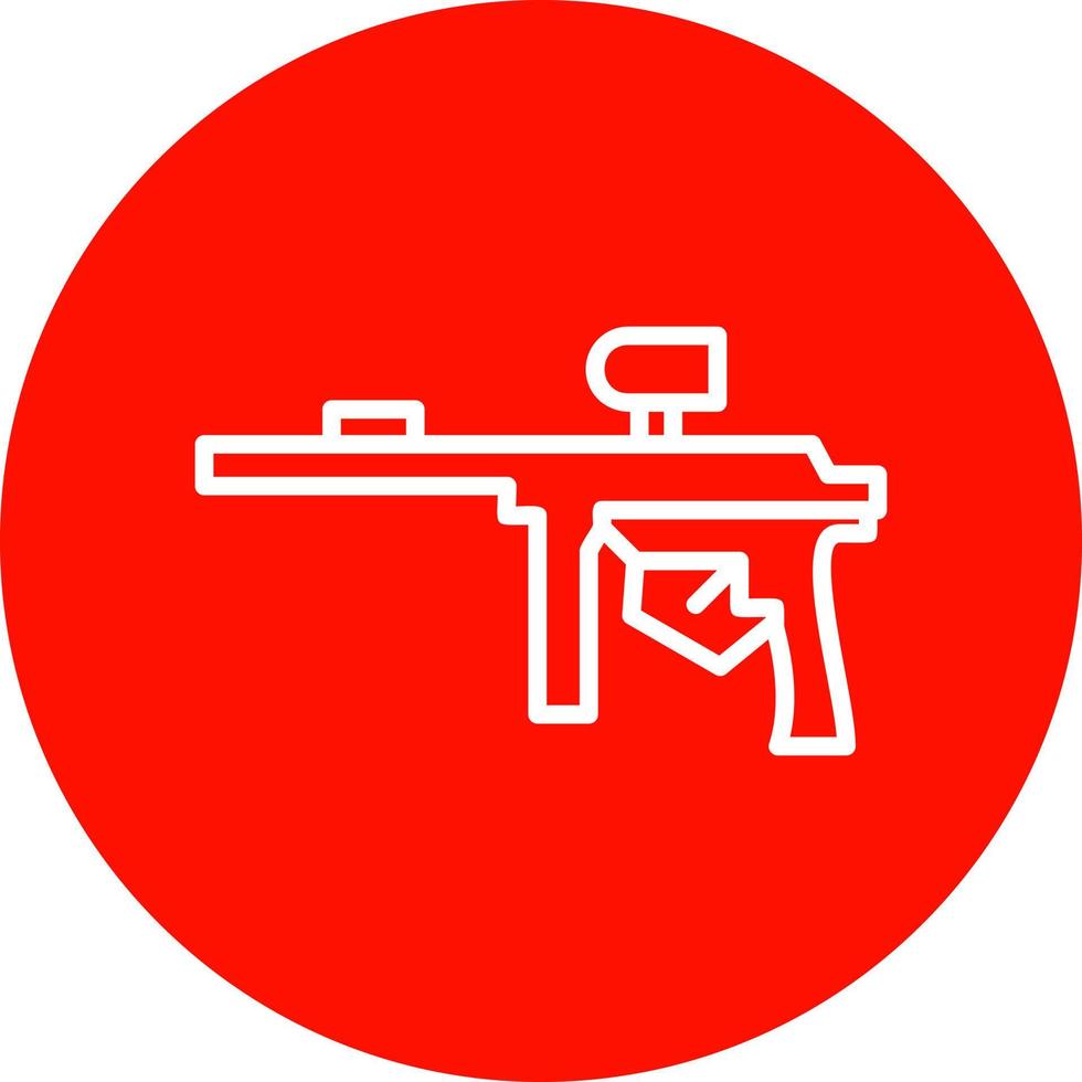 Paintball-Vektor-Icon-Design vektor