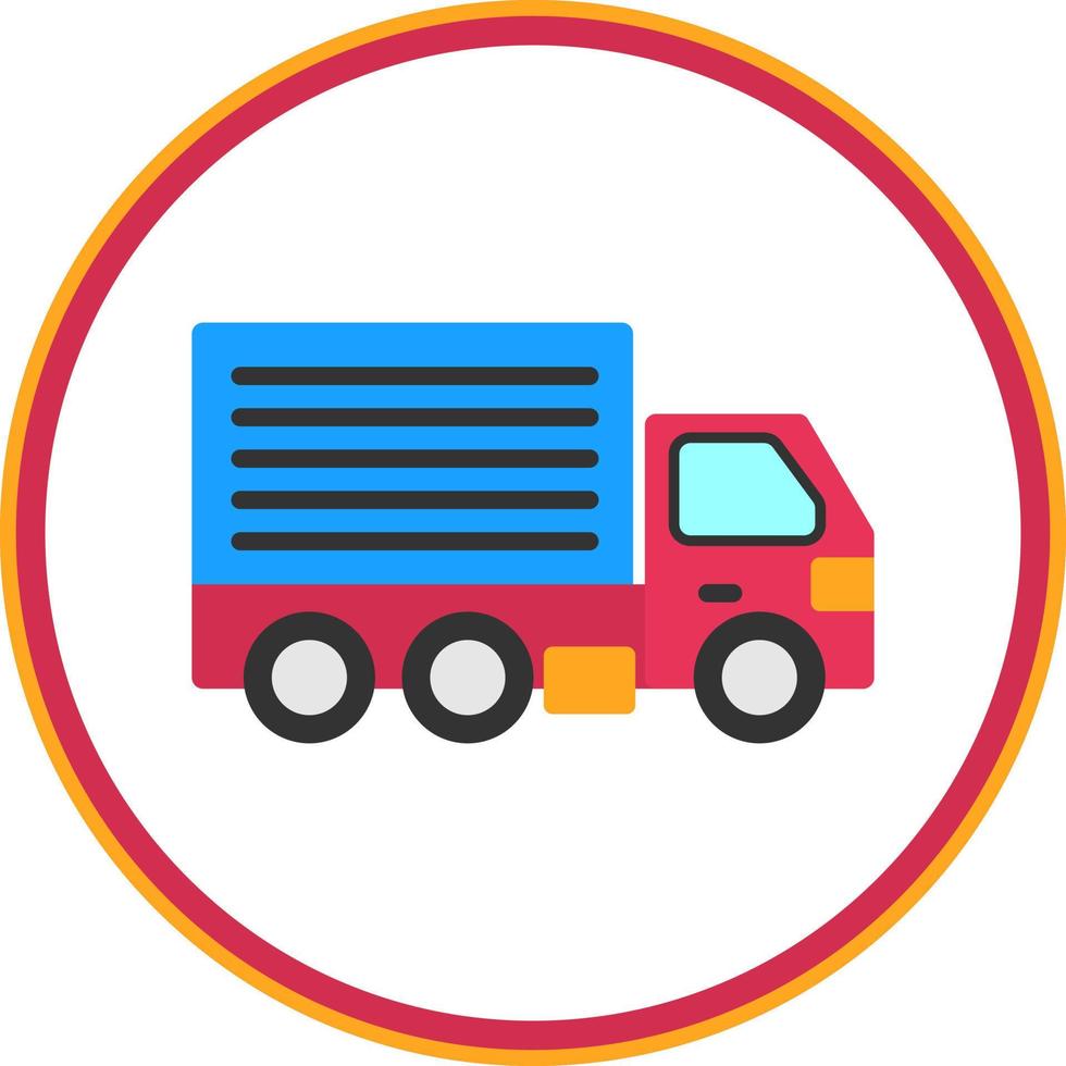 Fracht-LKW-Vektor-Icon-Design vektor