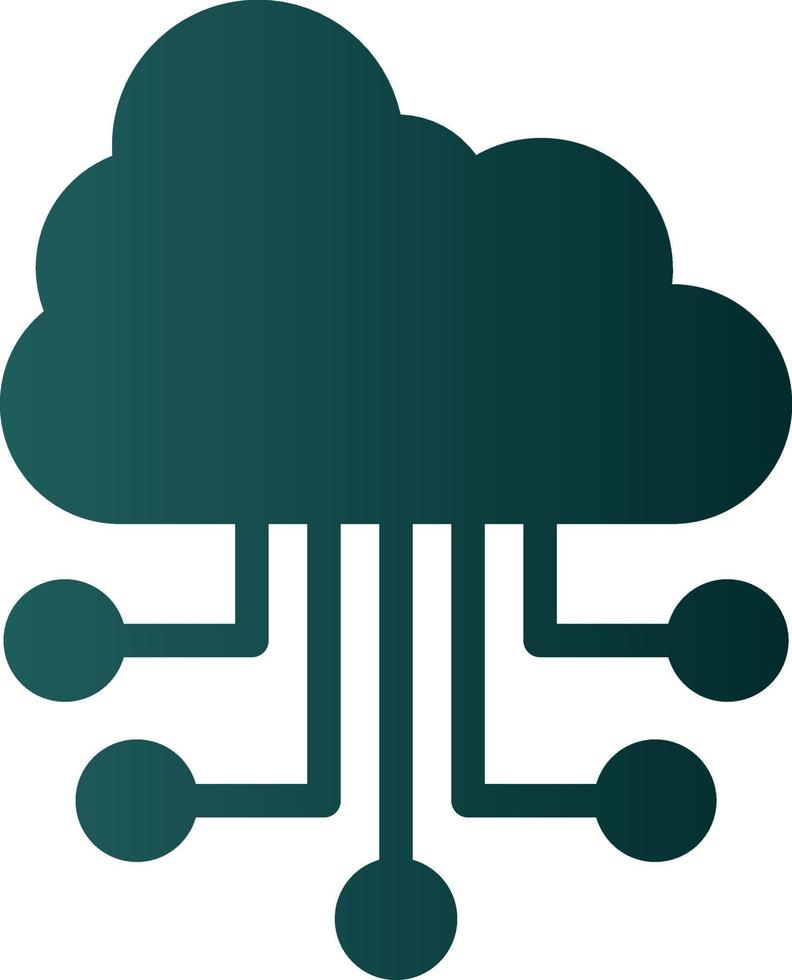 Cloud-Computing-Vektor-Icon-Design vektor