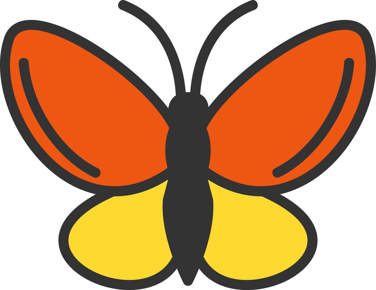 Schmetterling-Vektor-Icon-Design vektor