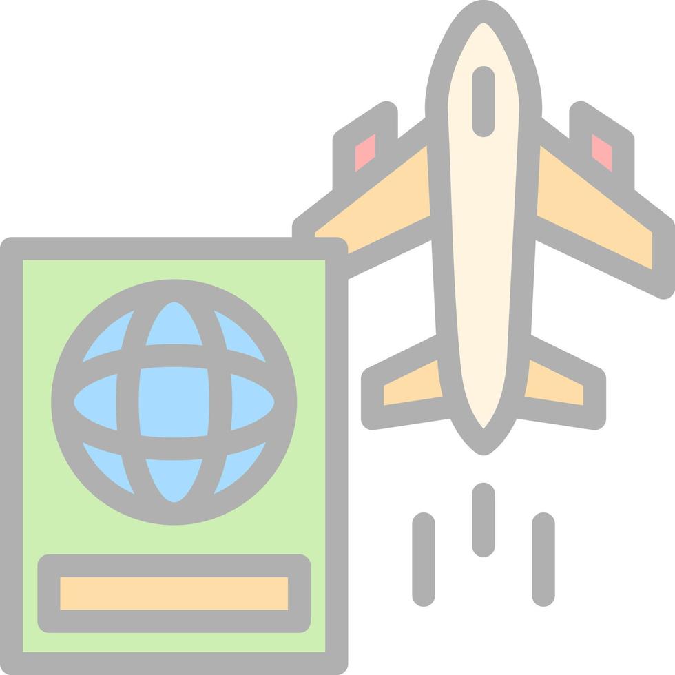internationell flyg vektor ikon design