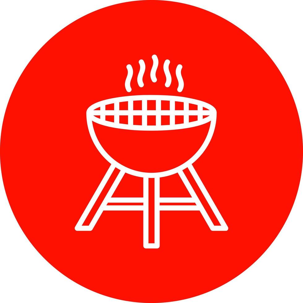 Grill-Vektor-Icon-Design vektor