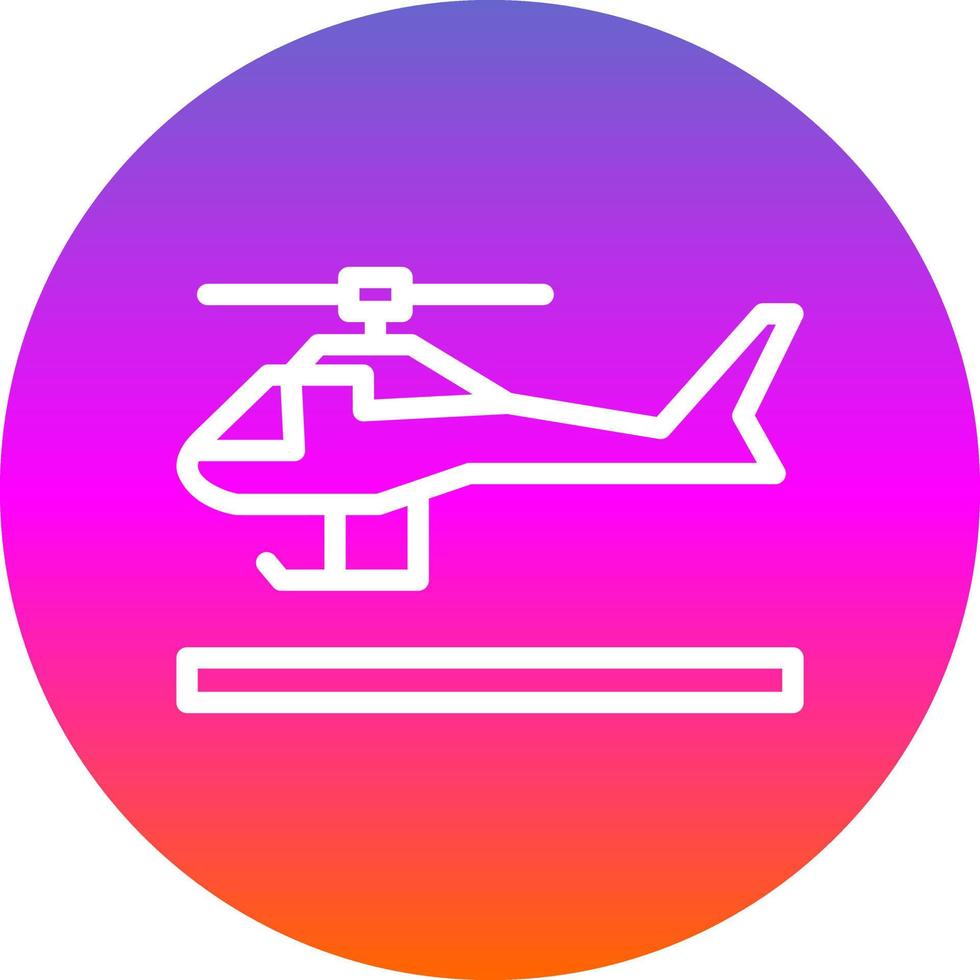 Hubschrauber-Vektor-Icon-Design vektor