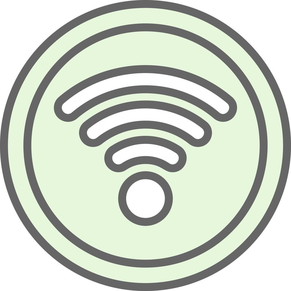 Wifi-Signal-Vektor-Icon-Design vektor