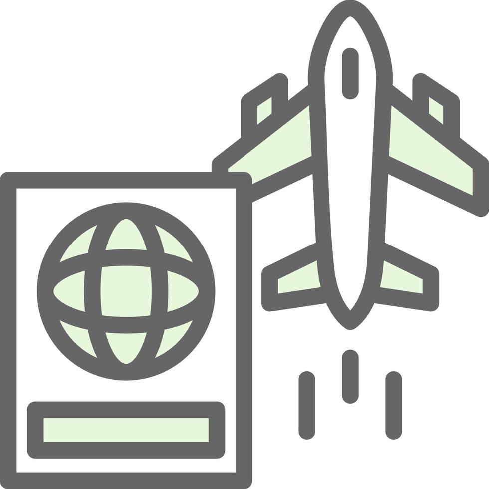 internationale Flüge Vektor-Icon-Design vektor