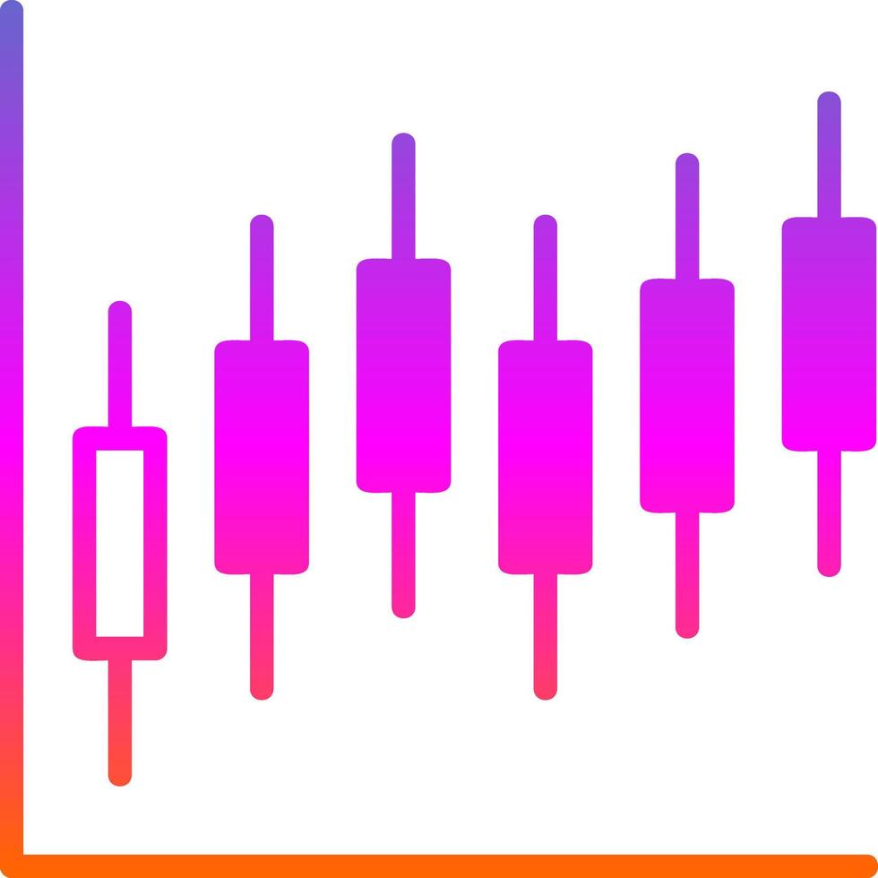 ljusstake Diagram vektor ikon design