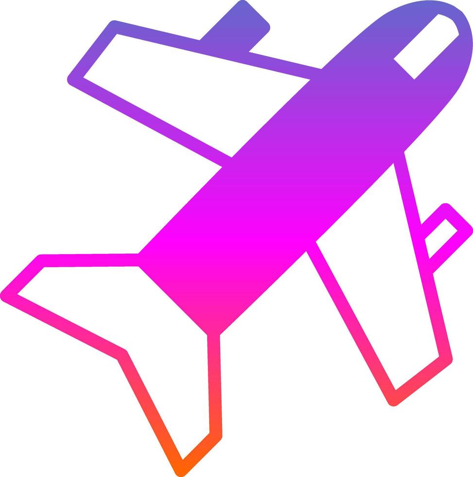 Flugzeug-Vektor-Icon-Design vektor