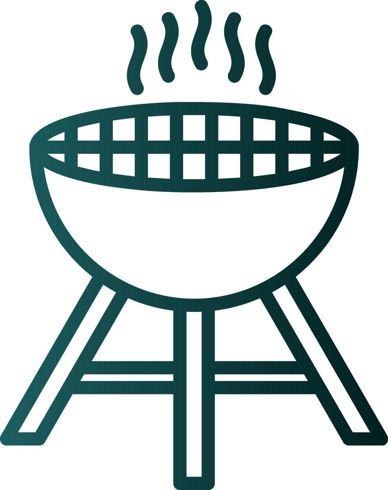 Grill-Vektor-Icon-Design vektor