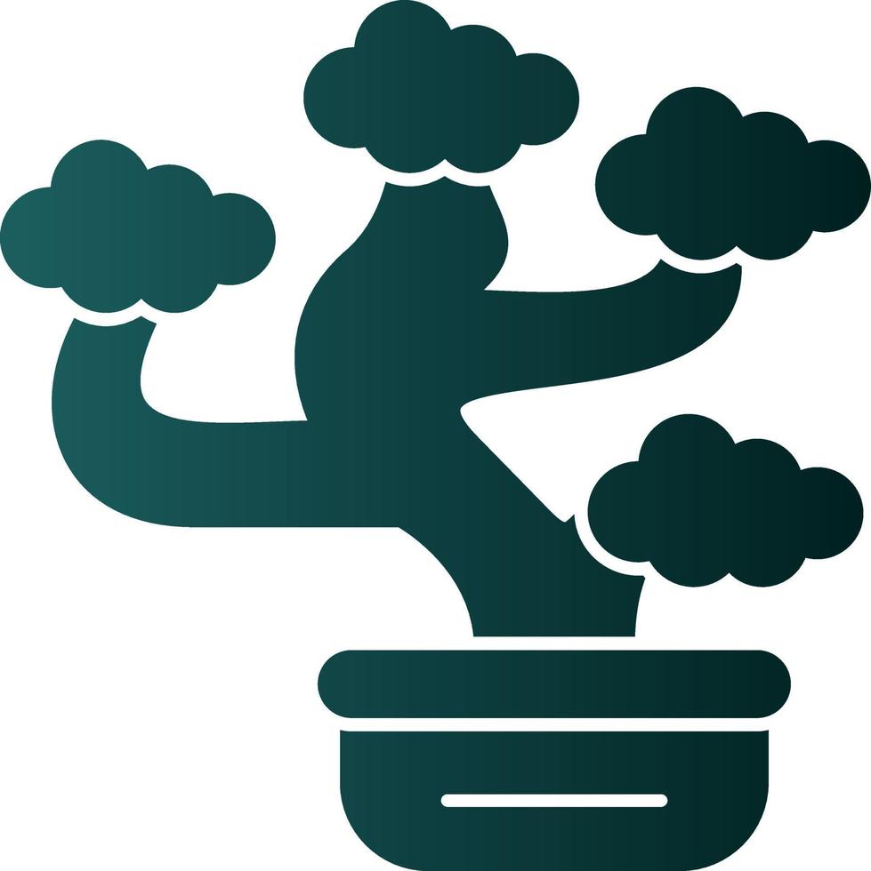 Bonsai-Vektor-Icon-Design vektor