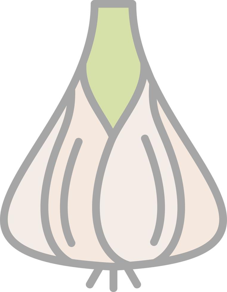 Knoblauch-Vektor-Icon-Design vektor