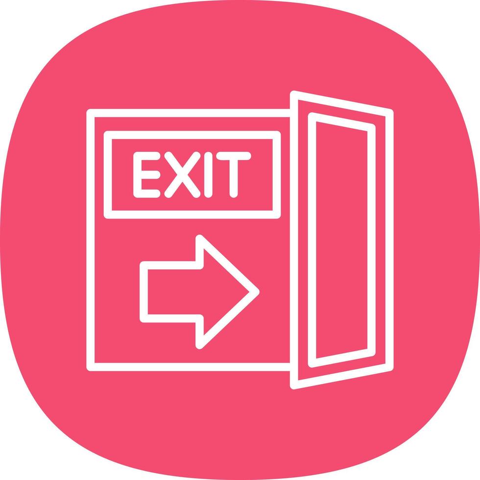 Exit-Vektor-Icon-Design vektor