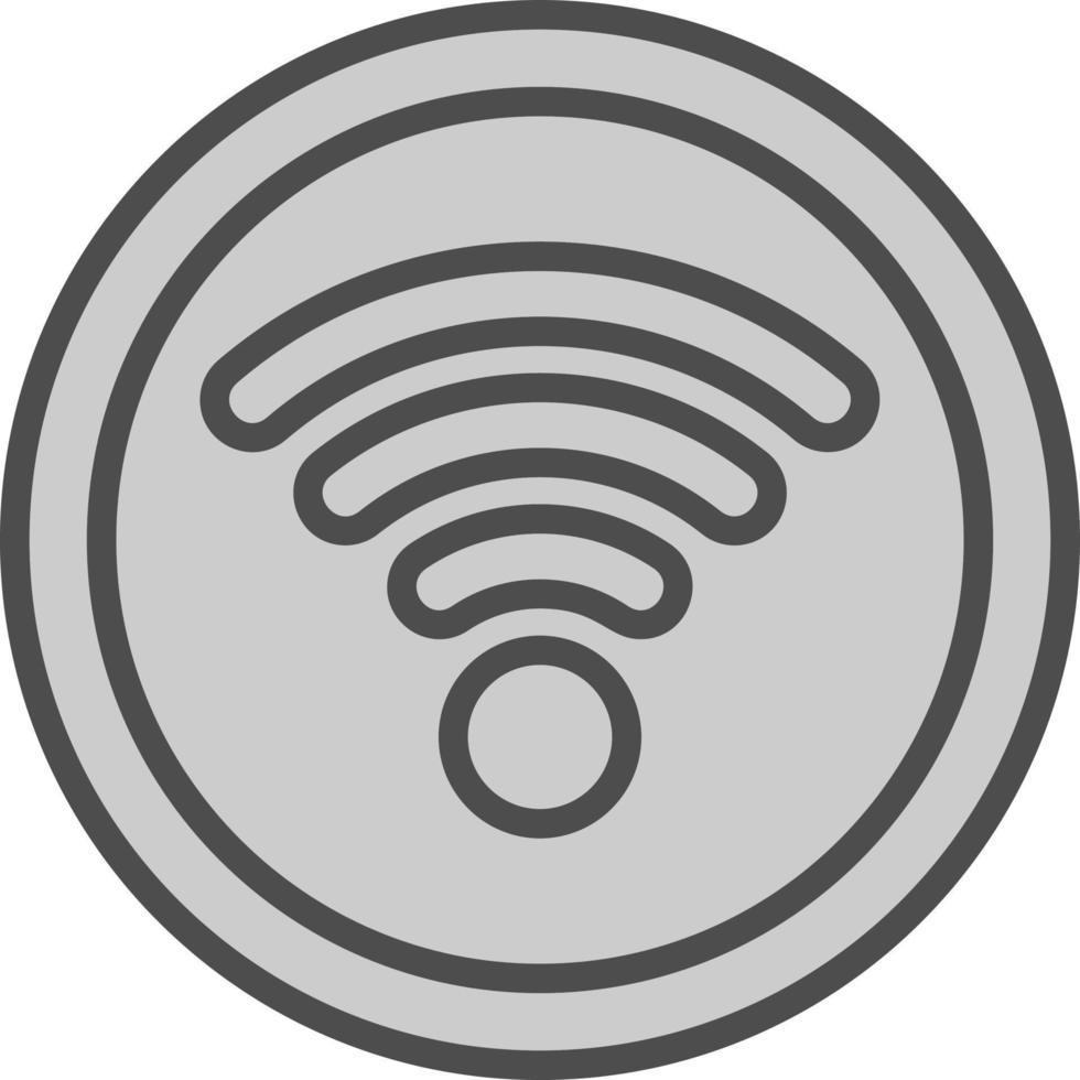 Wifi-Signal-Vektor-Icon-Design vektor