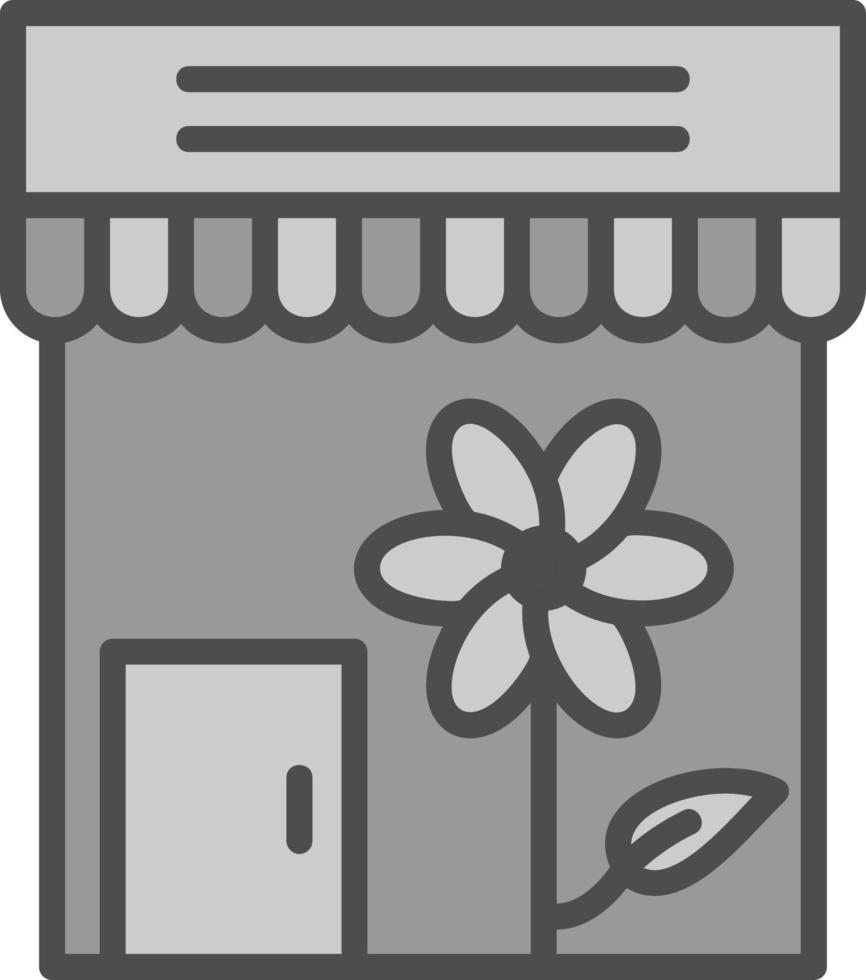 Blumenladen-Vektor-Icon-Design vektor