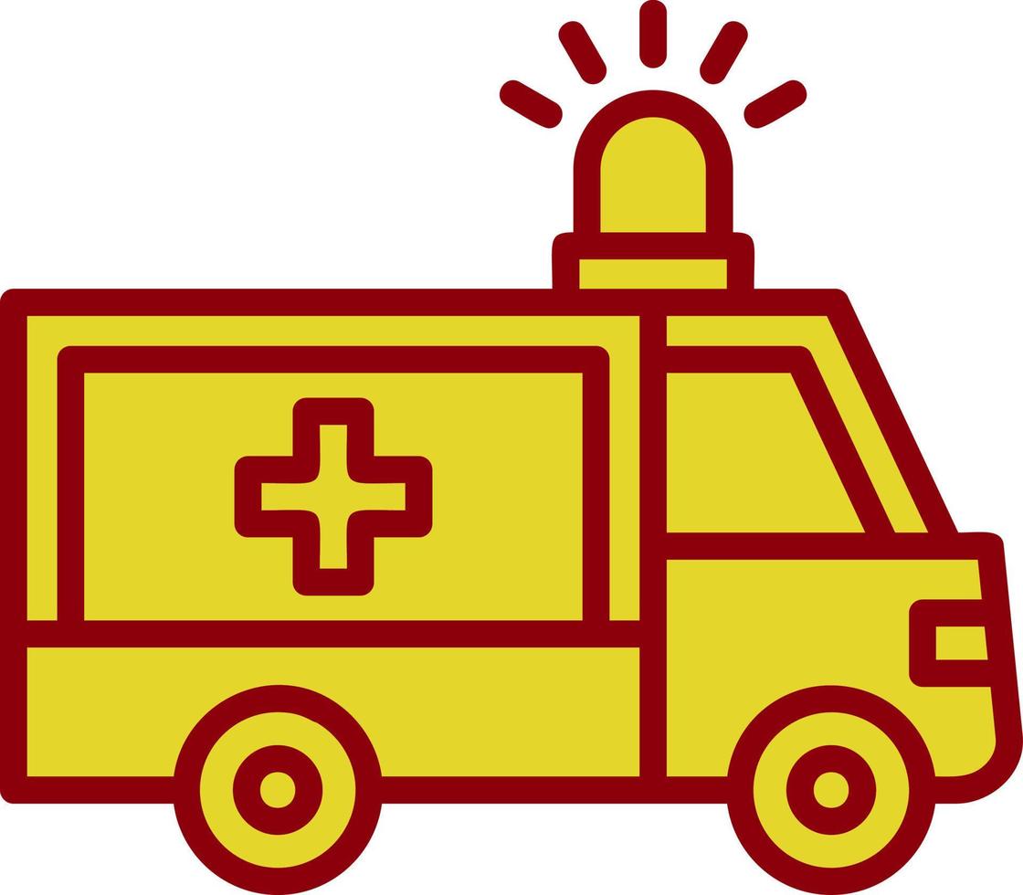Krankenwagen-Vektor-Icon-Design vektor