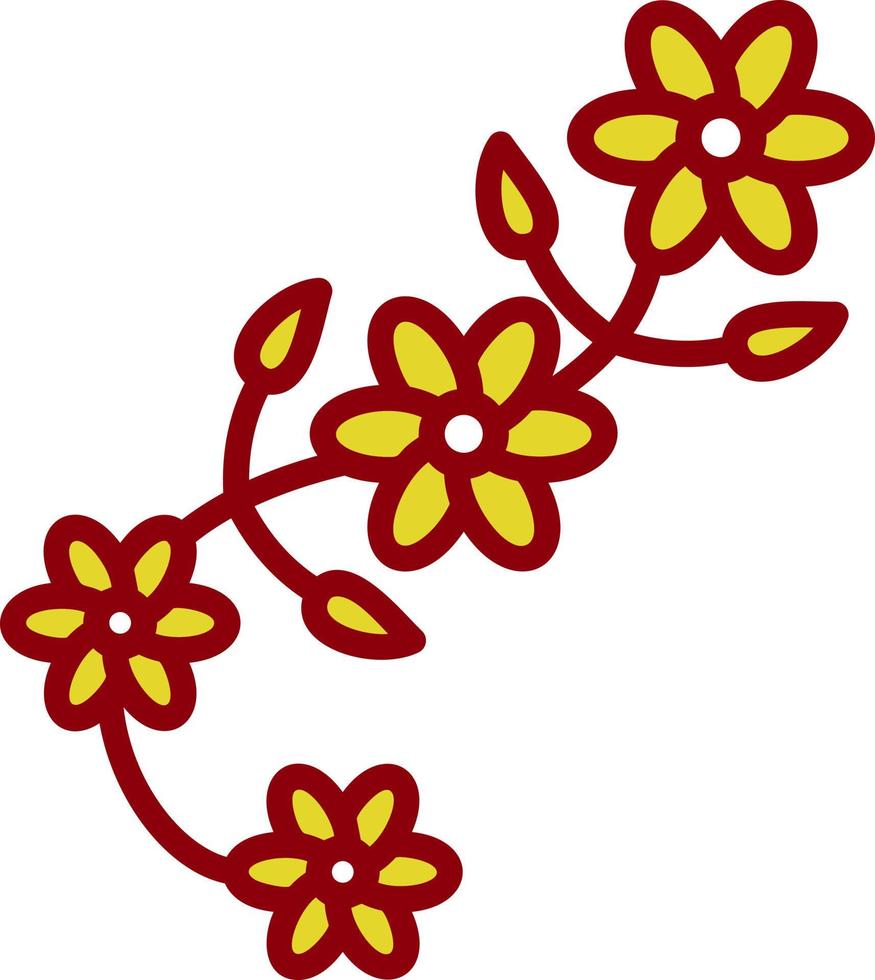 Blumenmuster-Vektor-Icon-Design vektor