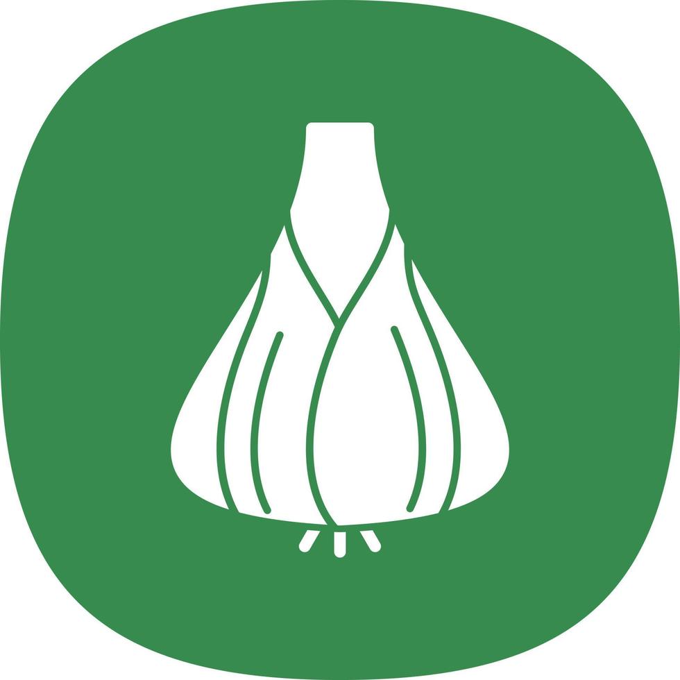 Knoblauch-Vektor-Icon-Design vektor