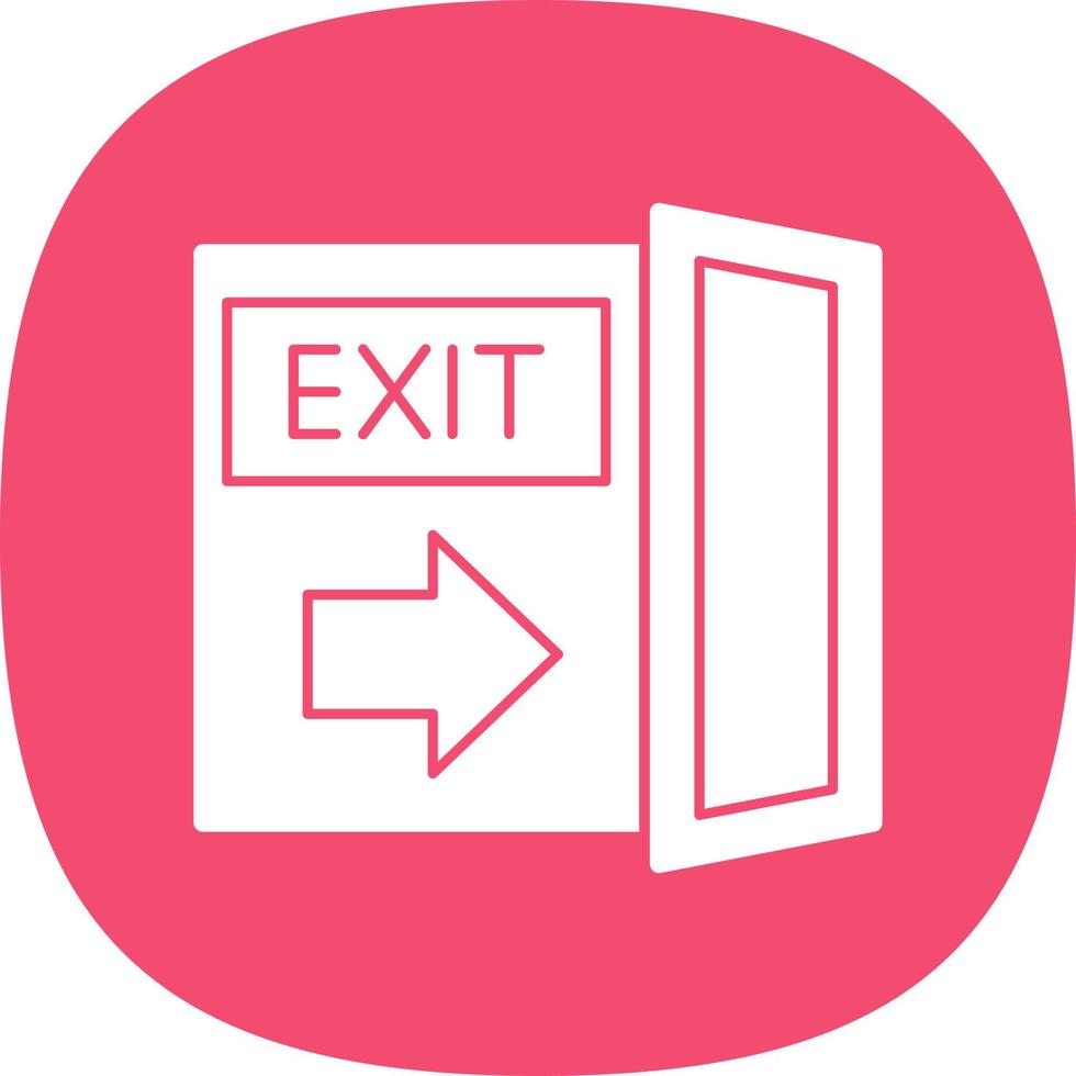 Exit-Vektor-Icon-Design vektor