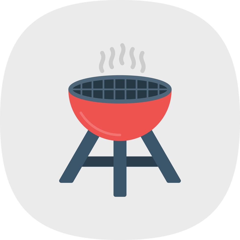 Grill-Vektor-Icon-Design vektor