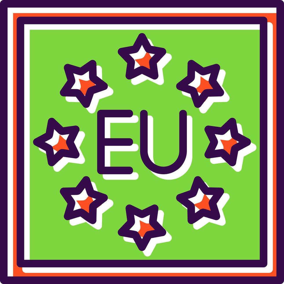 eu-Vektor-Icon-Design vektor