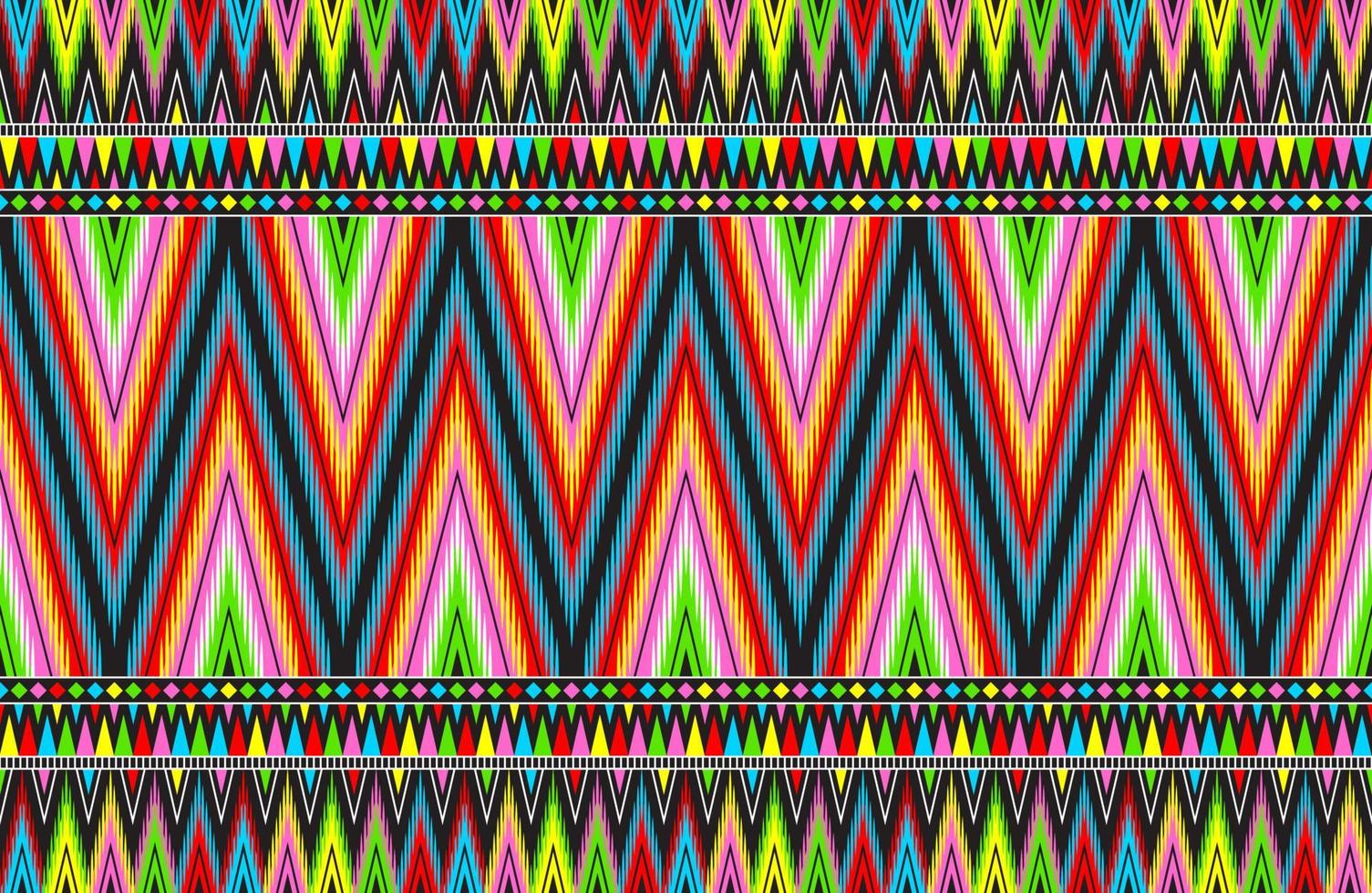 abstrakte niedliche farbe geometrische tribal ethnische ikat folklore argyle orientalisches einheimisches muster traditionelles design für hintergrund, teppich, tapete, kleidung, stoff, verpackung, druck, batik, volkstümlich, stricken, streifenvektor vektor