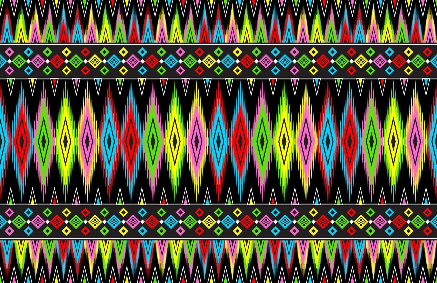 abstrakte niedliche farbe geometrische tribal ethnische ikat folklore argyle orientalisches einheimisches muster traditionelles design für hintergrund, teppich, tapete, kleidung, stoff, verpackung, druck, batik, volkstümlich, stricken, streifenvektor vektor