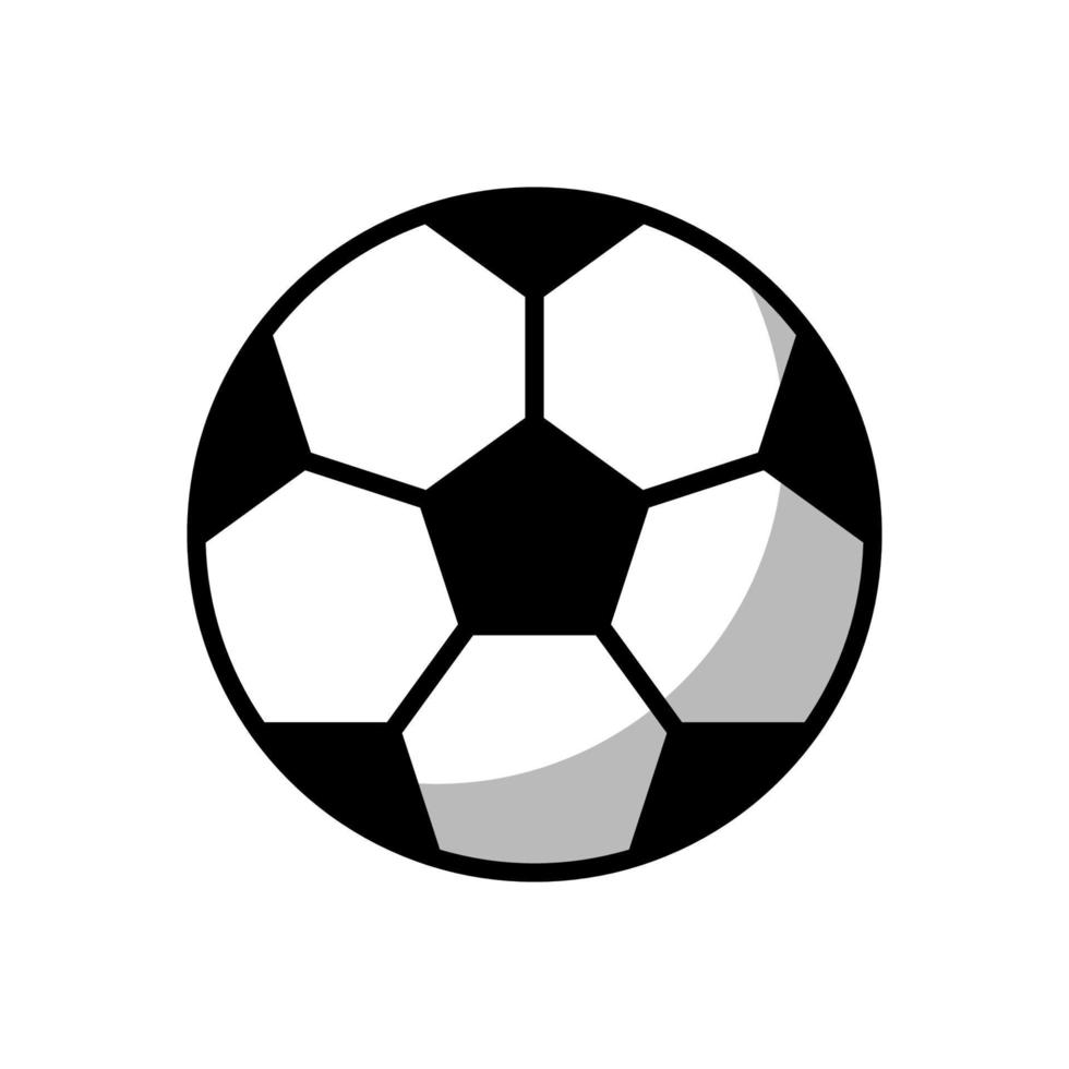 Fußball-Symbol isoliert auf weißem Hintergrund vektor