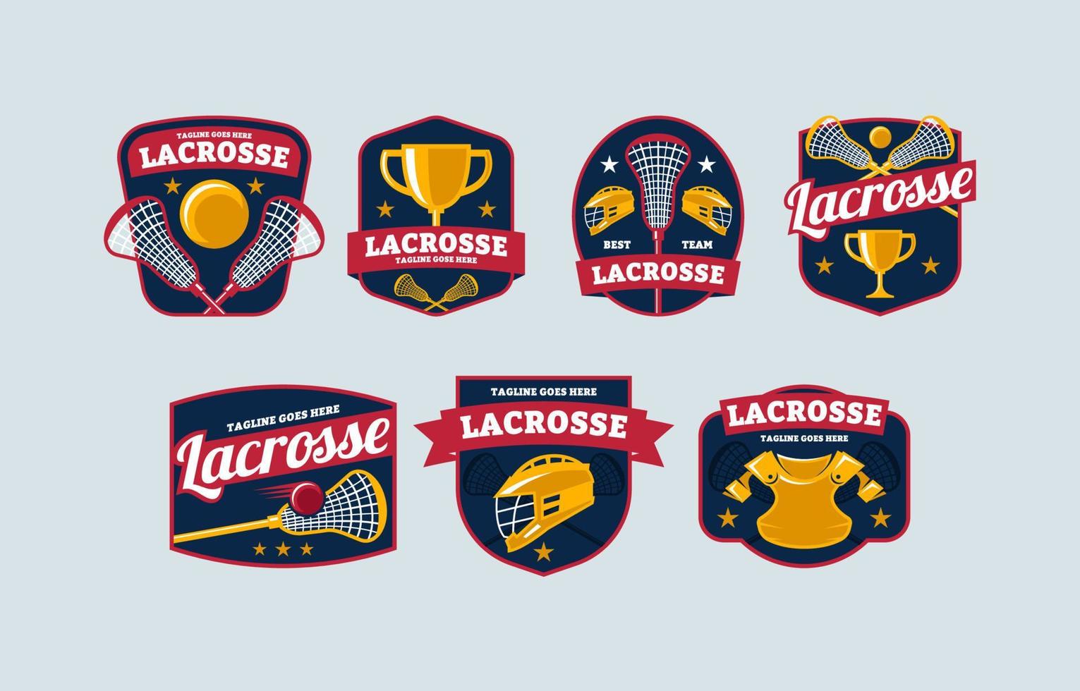 lacrosse sport logotyp vektor
