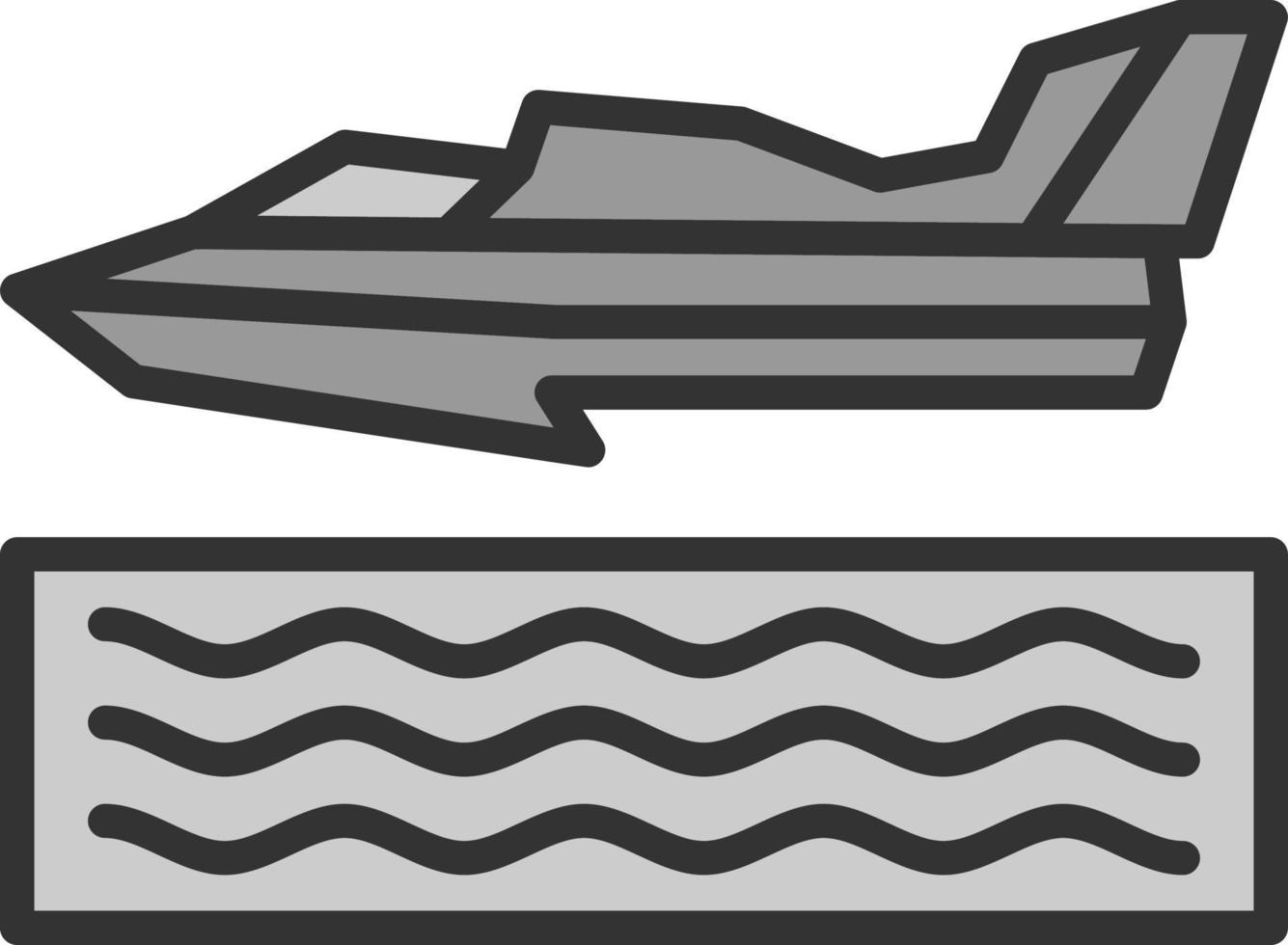 Wasserflugzeug-Rennvektor-Icon-Design vektor