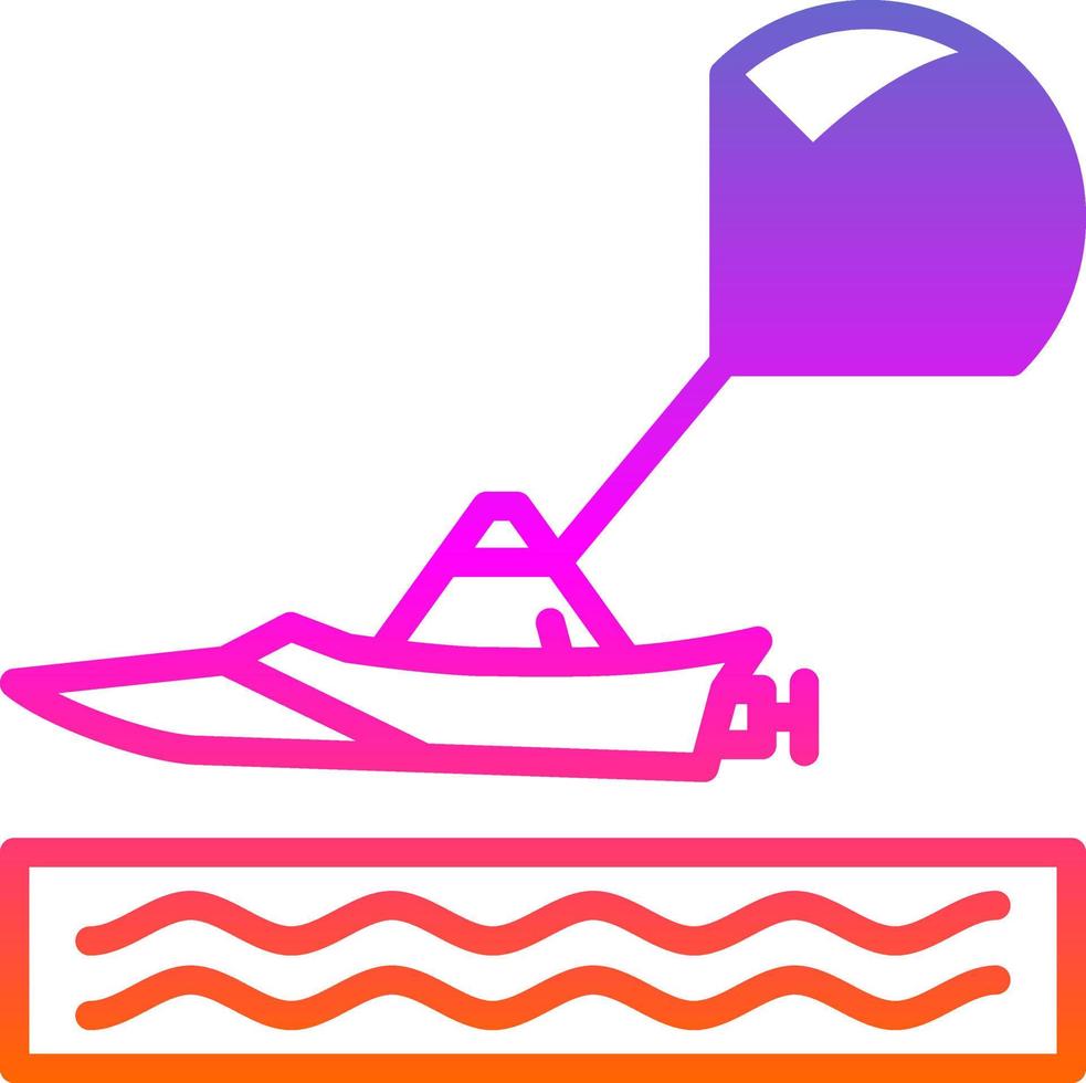 Parasailing-Vektor-Icon-Design vektor