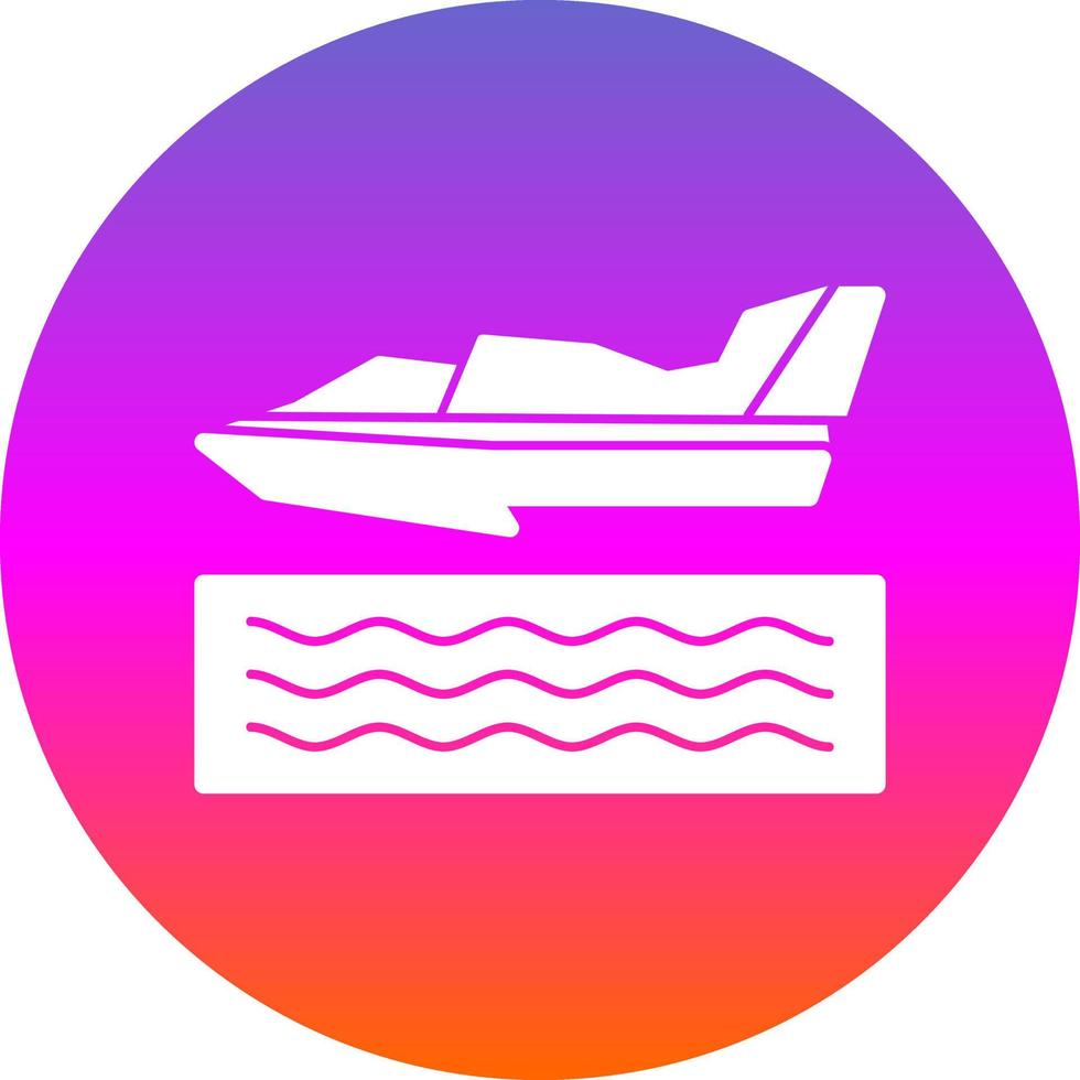 Wasserflugzeug-Rennvektor-Icon-Design vektor