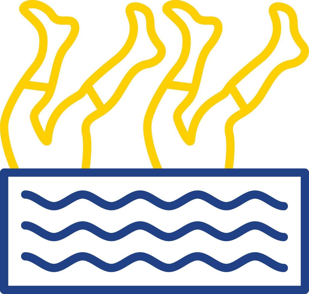 künstlerisches Schwimmvektor-Icon-Design vektor