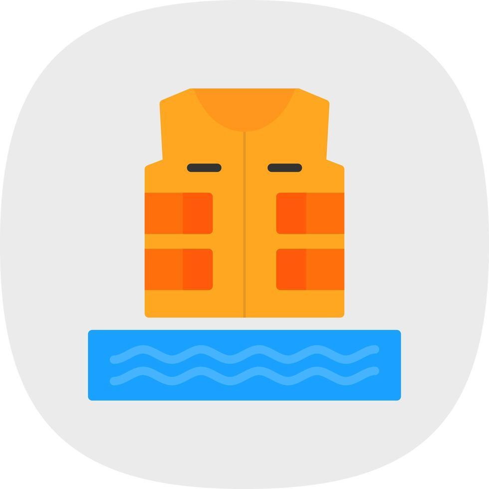 Schwimmweste-Vektor-Icon-Design vektor